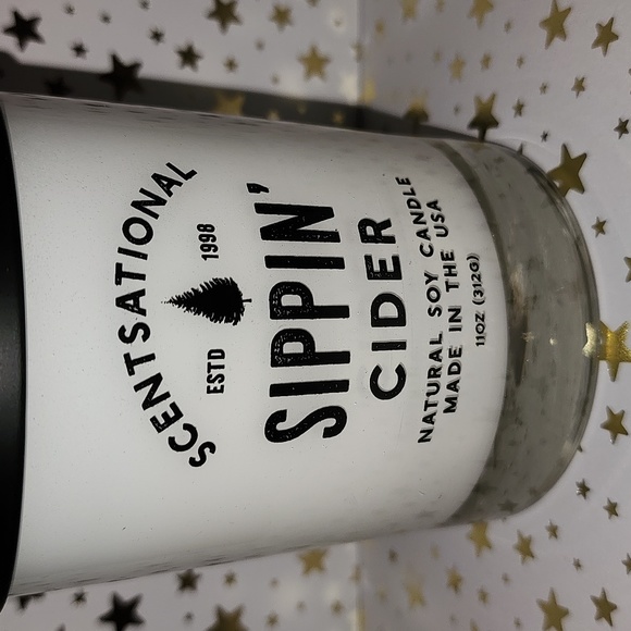 Brand new Scentsational Sippin' Cider soy candle - Picture 2 of 5